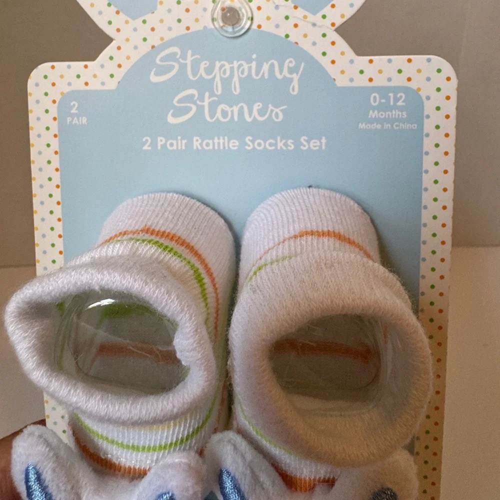 🐰Cute!! Easter Baby Rattle Booties 0-12 mos